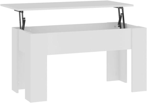 vidaXL Couchtisch Weiß 101 x 49 x 52 cm Holzwerkstoff [809683]
