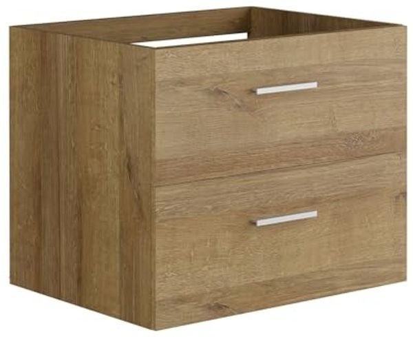 Vente-unique - KAYLA Waschbeckenmöbel Holz, Platte Beige - B 45 cm x H 47 cm x L 60 cm