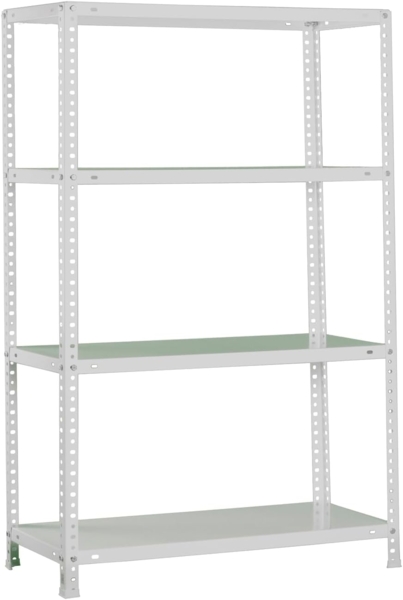 Simonrack Schwerlastregal, Lagerregal, 150 x 100 x 30 Metallregal, Kellerregal, Biegestelle 100 kg, 4 Fachböden, Grau - Comfort Bild 1