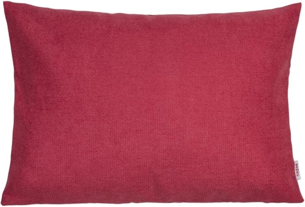 beties Kissenhülle FarbTon, (1 Stück), Chenille-Haptik in Raumausstatter Qualität ca. 25x35 cm himbeer-rot