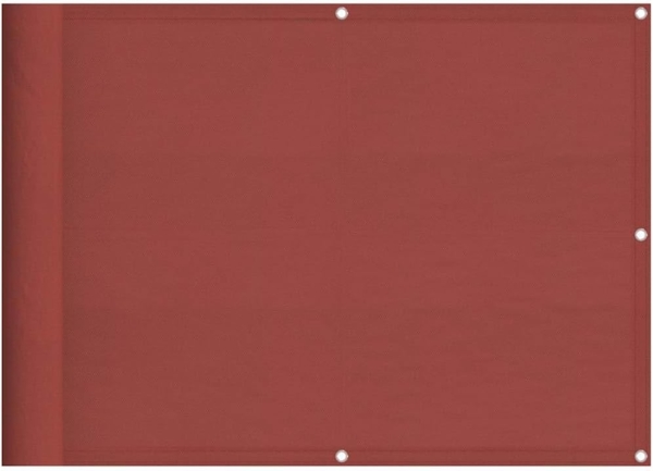 vidaXL Balkon-Sichtschutz Terrakotta 75x1000 cm 100 % Polyester-Oxford 42002086