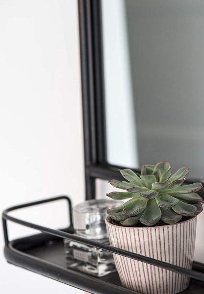 Laursen Wandspiegel mit Ablage, Metall schwarz, 70x49 cm (3129-25) Bild 7