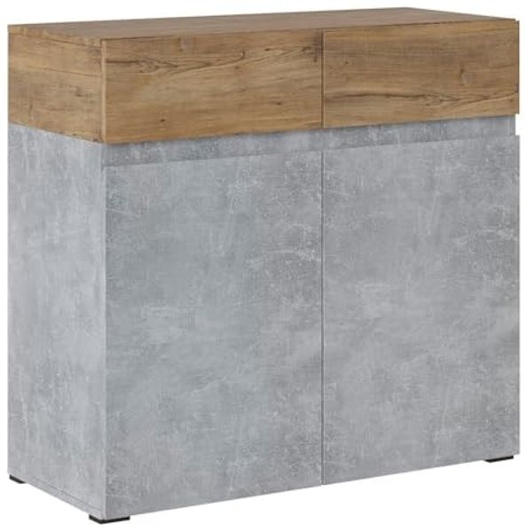 Kommode Rimini Sideboard 90x40x86cm grifflos Farbe: grau