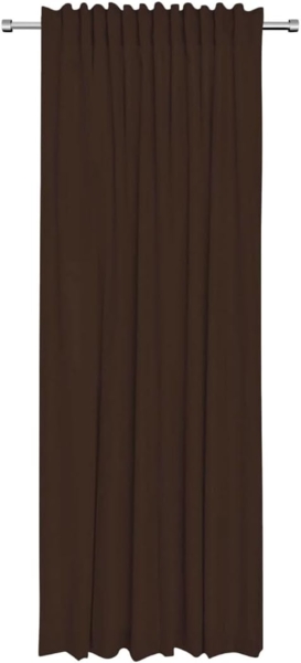 Rollmayer 'Vivid' 2er Pack Vorhänge mit Tunnelband braun 28, 135x150 cm, blickdicht