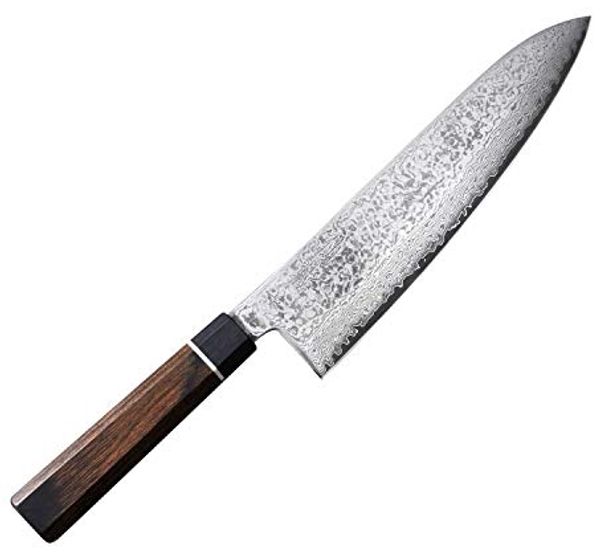 Senzo Black Damast Kochmesser 20 cm BD-05