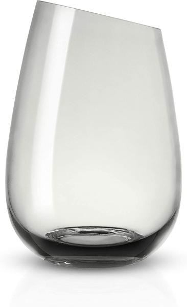 Eva Solo Glas Smokey Grey, Trinkglas, Wasserglas, mundgeblasenes Glas, Grau, 480 ml, 541044