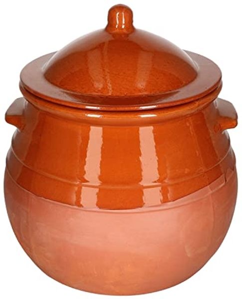 MamboCat Vorratsglas Stewpot 8L Tontopf mit Deckel - 12971, Steingut