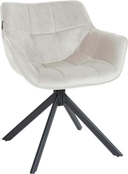 Stuhl Westport Samt (Farbe: creme)