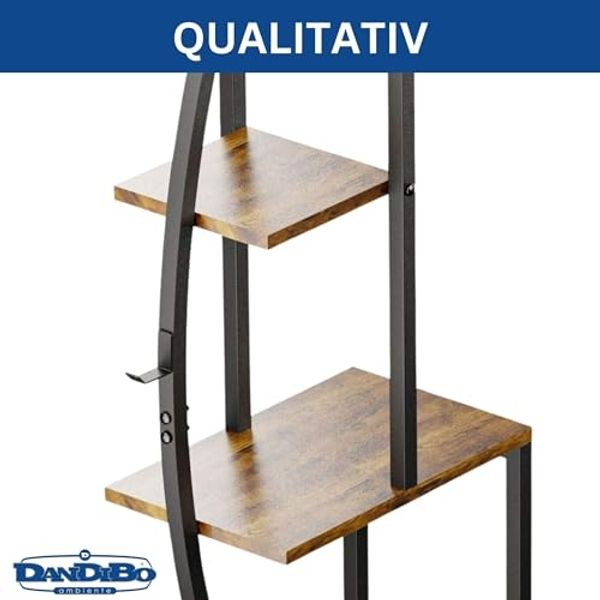 DanDiBo Blumenregal indoor 160 cm Hoch Metall Schwarz Rund 96644 Blumentreppe Groß Halbrund Pflanzenständer Modern Design Bild 6
