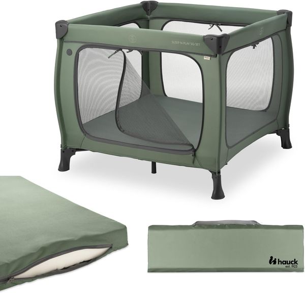 Hauck Sleep N Play SQ Set / Reisebett Dark Green