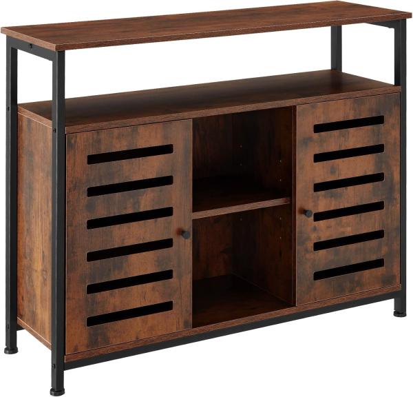 tectake Lowboard Sideboard (Sideboard, Montagematerial, Montageanleitung), Industrial Style