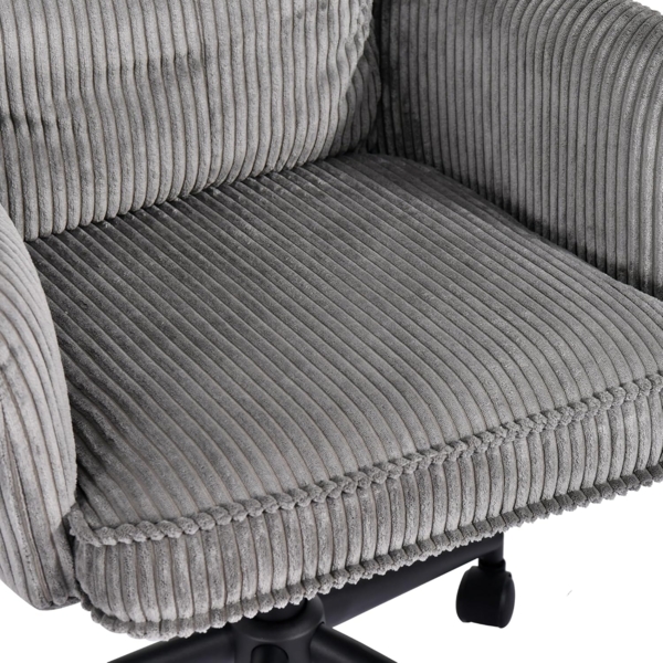 Duhome Bürostuhl, Schreibtischstuhl aus Kordsamt, Drehstuhl Höhenverstellbar Bild 4