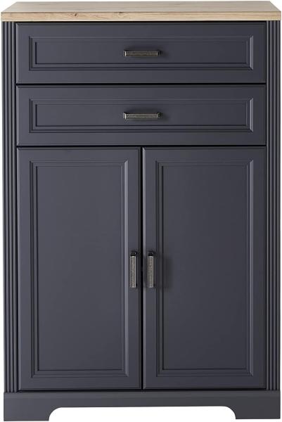 Aktenschrank Jasmin in Graphit - 86 x 127 x 38 cm (BxHxT)