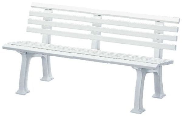 BLOME Bank Sylt L1500xB540xH740 mm 3-Sitzer Kunststoff weiß