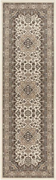 Orientalischer Kurzflor Teppich Parun Täbriz Ivory Beige - 80x250x0,9cm