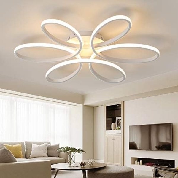 Eurotondisplay LED Deckenleuchte LED Deckenlampe Fernbedienung Lichtfarbe einstellbar dimmbar Leuchte, LED fest integriert, Warm- bis Kaltweiß einstellbar, Lichtfarbe und Helligkeit mit Fernbedienung einstellbar