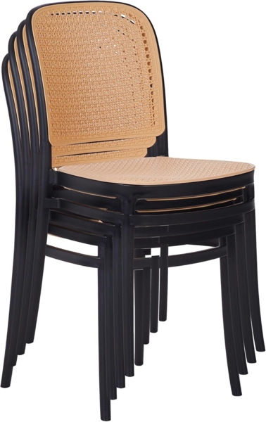 Gartenstuhl 4er Set PLOSE Beige Bild 7