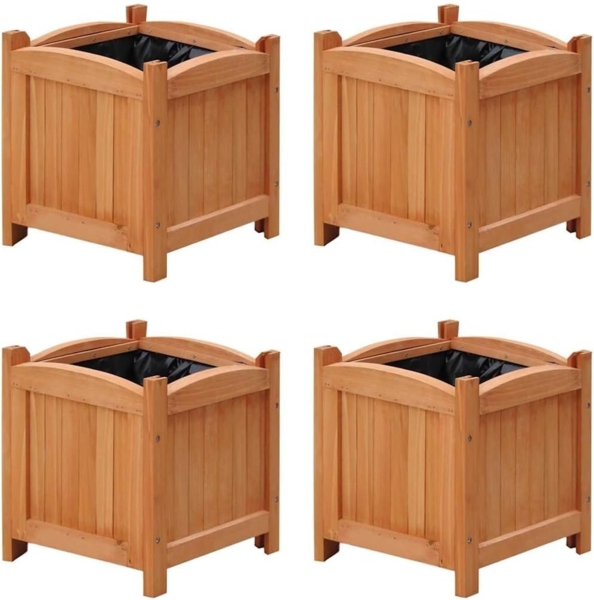 vidaXL Hochbeete 4 Stk. 30 x 30 x 30 cm 276010