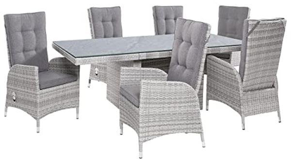 LC Garden »Parma« Gartenset weiß-grau Dining Set