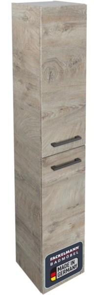 Fackelmann OXFORD Hochschrank 30 cm breit, Braun hell