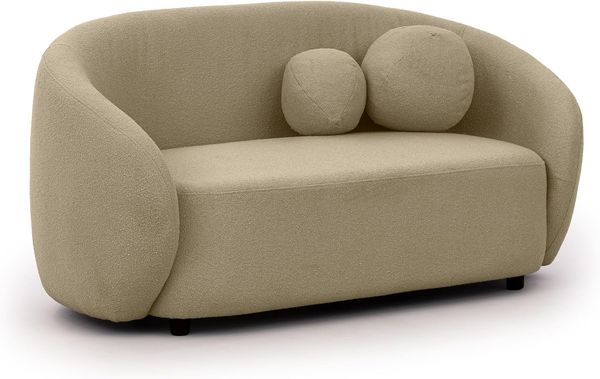 S-Style Möbel 2-Sitzer Roundi Bouclé, Luxus & Moderne Kollektion