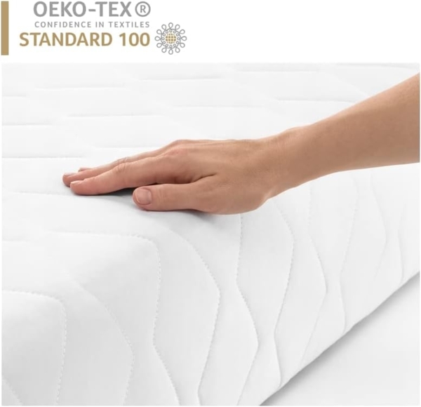 Kaltschaummatratze KingKINDER PLUS 140x200x12cm aus hochwertigem Kaltschaum, KingMatratzen, 12 cm hoch, Rollmatratze mit waschbarem Bezug und Kokosmatte Bild 7