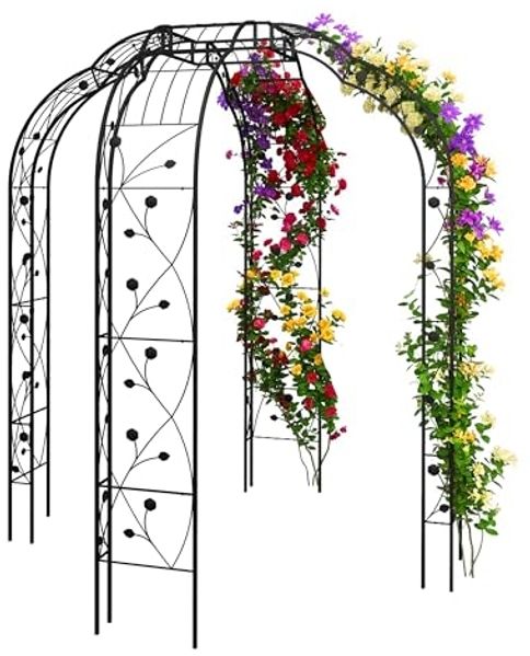 Relaxdays Rosenpavillon aus Metall