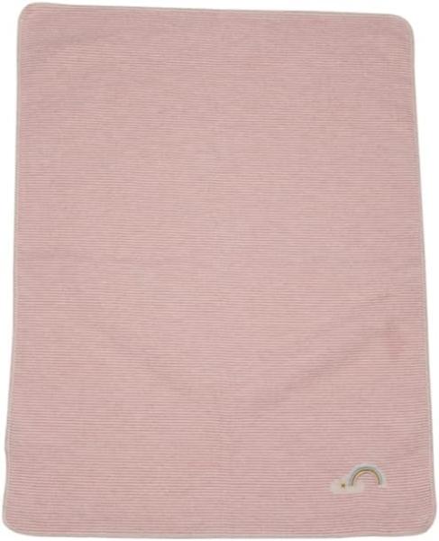 FUSSENEGGER Babydecke Regenbogen70x90 rosa 624507