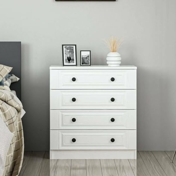 Dmora Kommode Shedir 72 x 42 x 77 cm Weiß 7 Schubladen