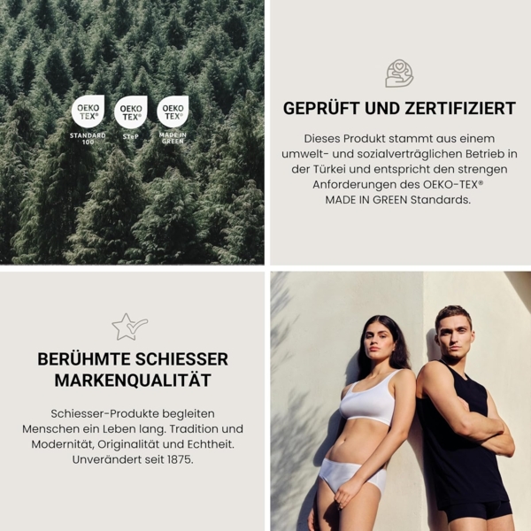 Schiesser Spannbettlaken Elli - 97/3 - 180 x 200 cm - Dunkelgrau Bild 7