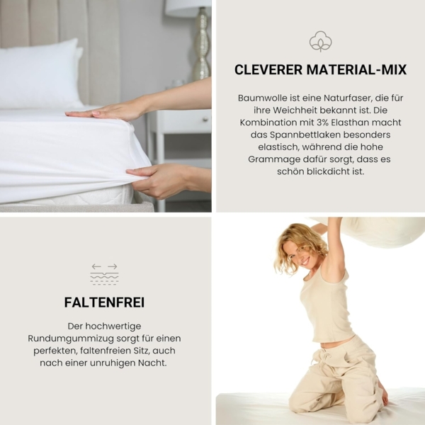 Schiesser Spannbettlaken Elli - 97/3 - 180 x 200 cm - Dunkelgrau Bild 5