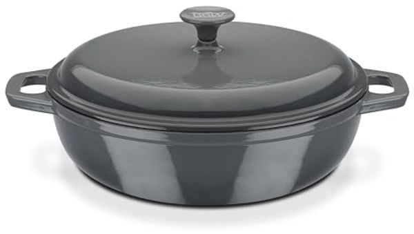 GSW Schmortopf grey, Gusseisen (1-tlg), Induktion