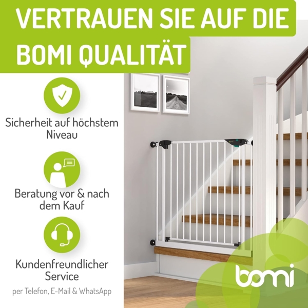 Bomi 'Mira XXL' Türschutzgitter 165 - 173 cm, weiß Bild 7