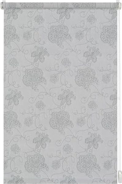 Gardinia EasyFix Rollo bestickt silber 75 x 150 cm