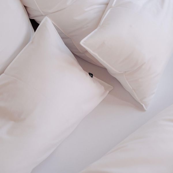Schlafgut Spannbettlaken Premium, Gummizug: rundum, (1 Stück), Mako-Zwirn-Jersey, Full-white, L 140x200 cm - 160x220 cm Bild 7