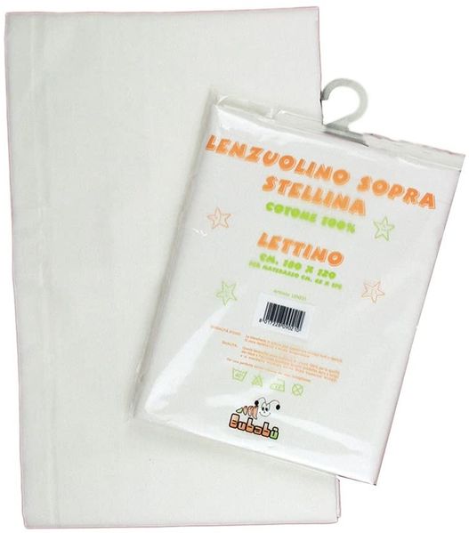 Bubabù LENZ21-PAN Bettlaken für Babybett, cremefarben