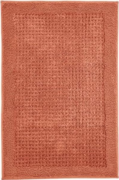 Kleine Wolke Badematte Net, Höhe 17 mm, rutschhemmend beschichtet, fußbodenheizungsgeeignet, Baumwolle, rechteckig, Badteppich, Uni Farben, rutschhhemmend