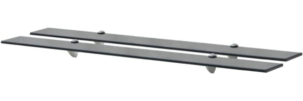 vidaXL Schwebende Regale 2 Stk. Glas 100x10 cm 8 mm [3051509]