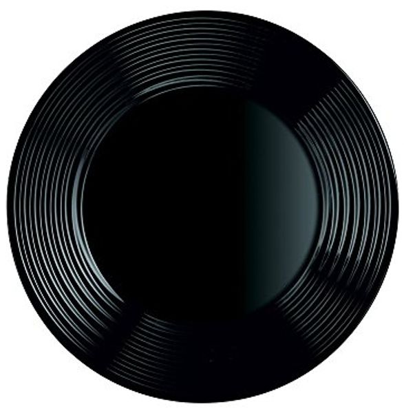 Dajar Speiseteller Harena Luminarc, Glas, Schwarz, 25 x 25 x 2,3 cm