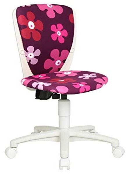 Topstar Kinderdrehstuhl S´cool 3 weiß - Motiv Blumen lila
