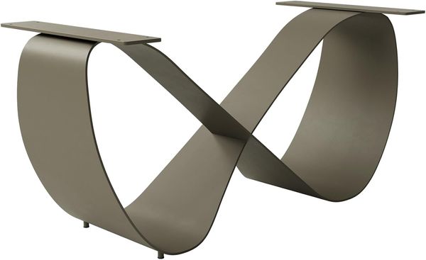 Tischgestell Infinity Metall Effektfinish Titan für Tischplatten ab 240 cm