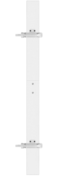 reer Stairflex Geländerbefestigungs-Set 870 x 50 x 20 mm, weiß