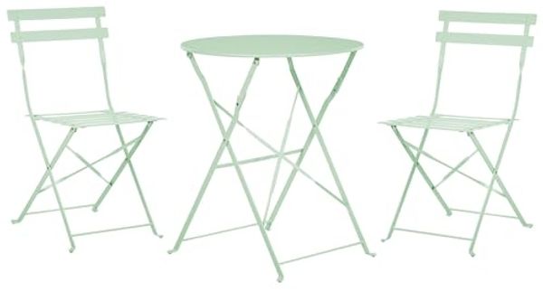 Bistro Set FIORI Metall Mintgrün