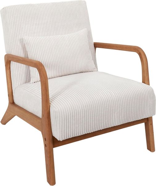 HOME DECO FACTORY, HD0349, Cotele Scott Beige Wohnzimmersessel, Weichheit, Möbel, Sitz, Sofa und Sessel, 64,5 x 75 x 86 cm, Sitzhöhe 43 cm, Beige