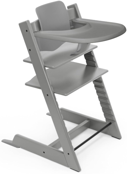 Stokke Hochstuhl Tripp Trapp Hochstuhl mit Baby set und Stokke Tray, für Kinder im Alter von 6-36 Monaten