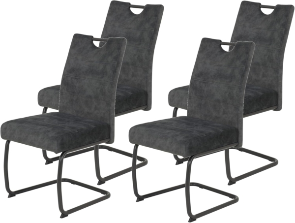 HELA Freischwinger LAURINA (Set, 4 St), Komfortsitz mit Federkorb