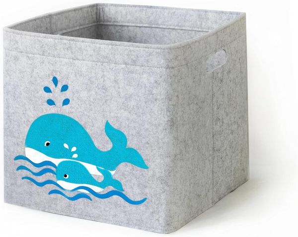 Aufbewahrungsbox Kinder Zimmer/Spielzeug Korb LuckySign-Care (Wal)