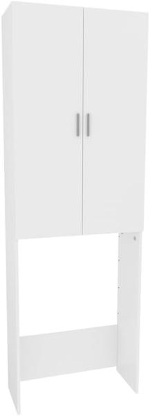 Vicco Waschmaschinenschrank Martha Weiß, 64 x 190 cm, Badschrank, Hochschrank