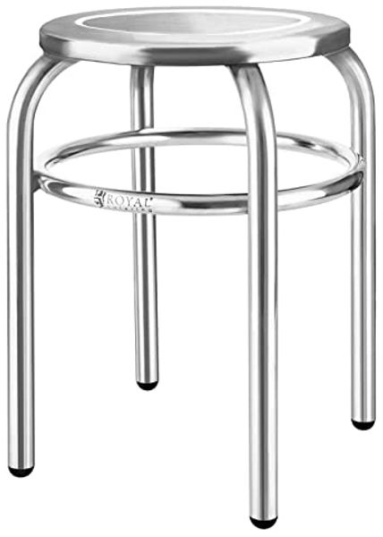 Royal Catering Sitzhocker Edelstahlhocker Küchenhocker Gastro Hocker Edelstahl Bad Hocker 43 X