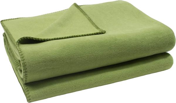 Zoeppritz Soft-Fleece Decke green 490 160x200 cm Modell 650